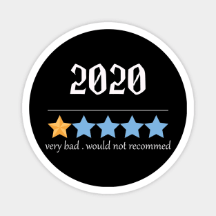 2020 one star sucks year Magnet